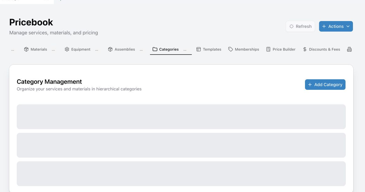 The category form with the name, description, parent, and active controls.